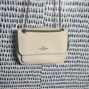 Coach Cream Leather Crossbody Bag